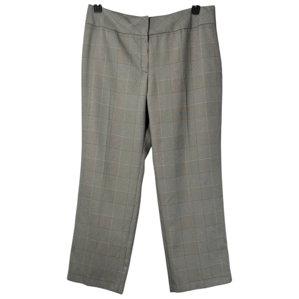 Kasper Pants Black & White Plaid Straight Leg in Size 18‎  NWT